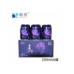 柏芮蓝莓汁饮料250ml*6罐